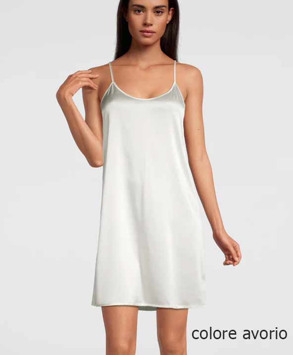 Camicia da Notte in Pura Seta Stretch Oscalito-10304