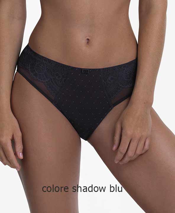 Slip donna modello shorty linea Selma Rosa Faia shadow blu