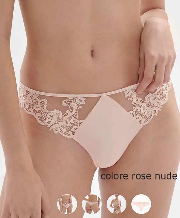 Slip tanga Saga By Simone Perele rose nude