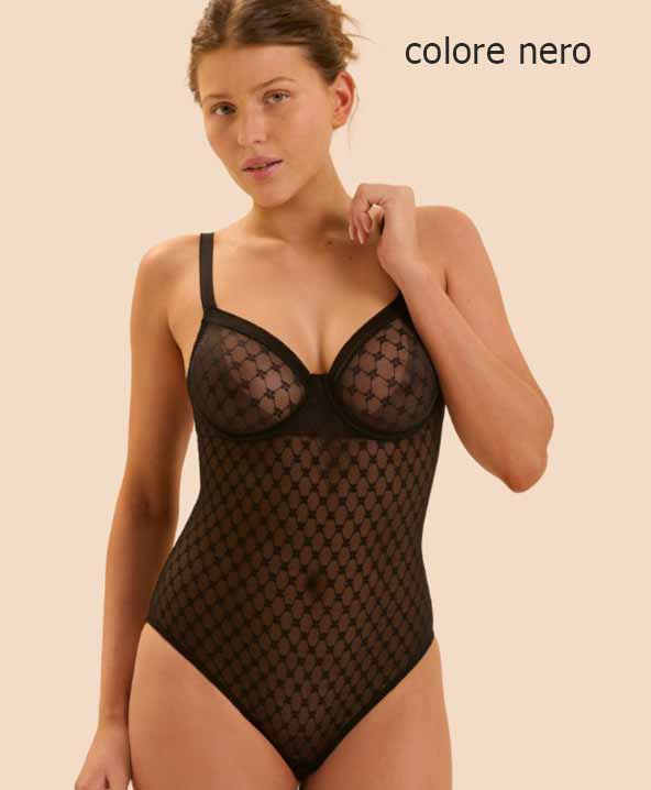 Body intimo con ferretto in pizzo Plume Simone Perele-1G4541