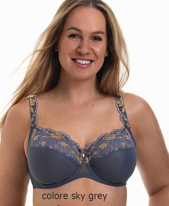 Reggiseno con ferretto Colette Big Cup Rosa Faia grigio