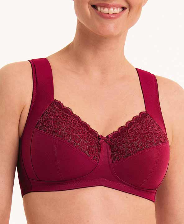 Reggiseno di alleggerimento senza ferretto Havanna rosso