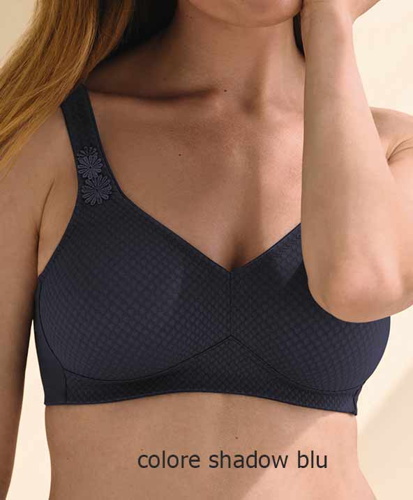 Reggiseno senza ferretto coppe preformate Leni Anita shadow blu-5885