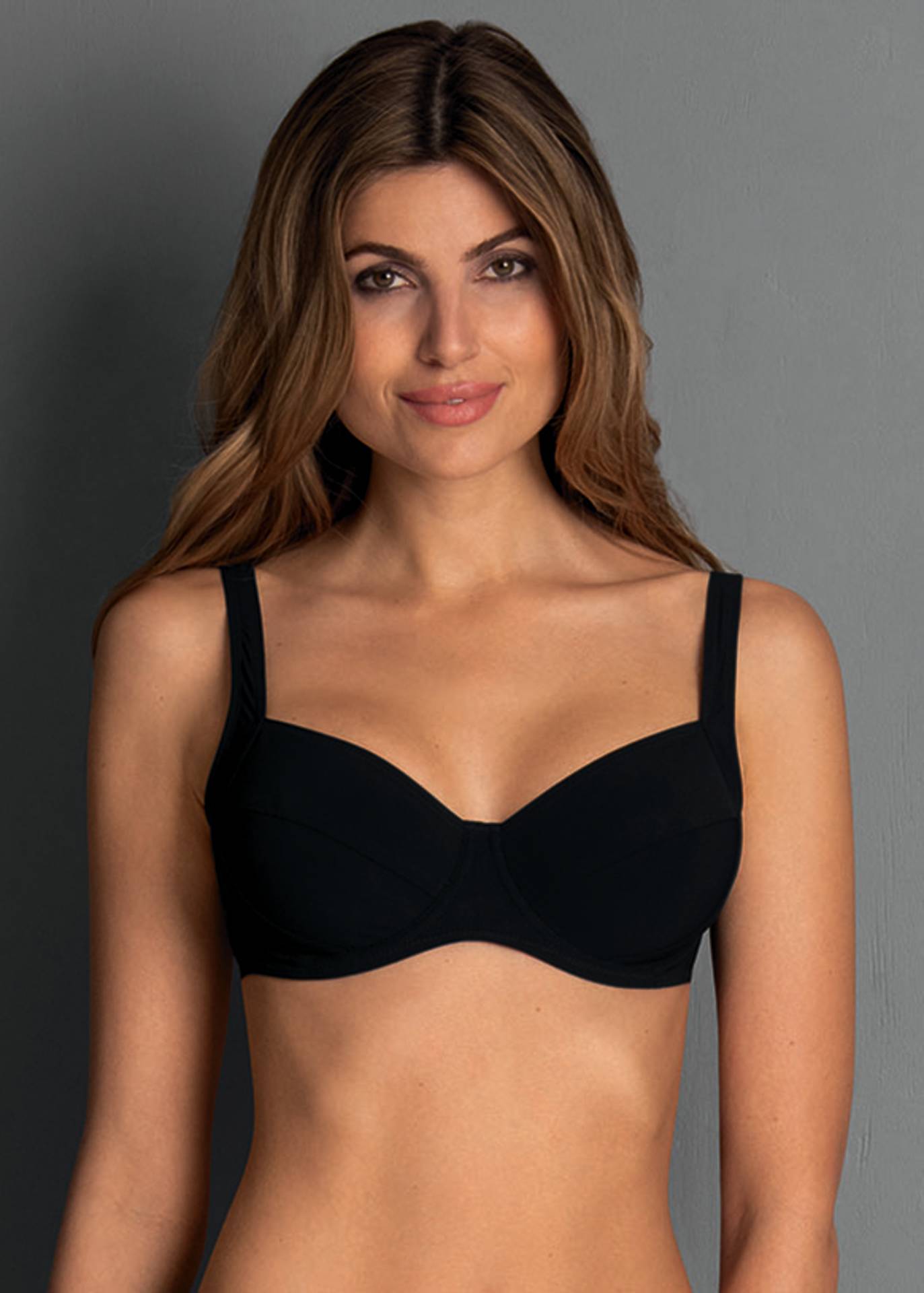Body Glove Greta – Top Bikini Donna Con Ferretto E Coppe Push Up Rimovibili, Nero, Taglia XS
